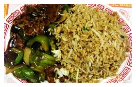 Pepper Beef and rice